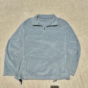Grey fleece quarter zip